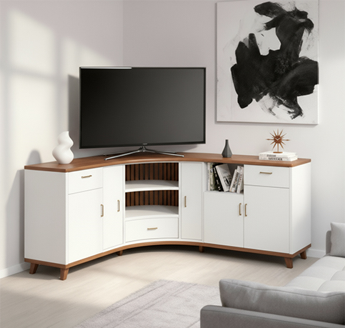 Corner TV Unit designs in Bangalore