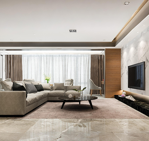 Living room interior design Whitefield