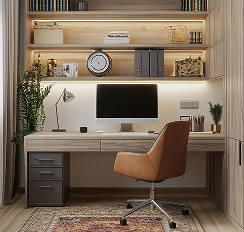 1 bhk Home Office Interior Design in bangalore