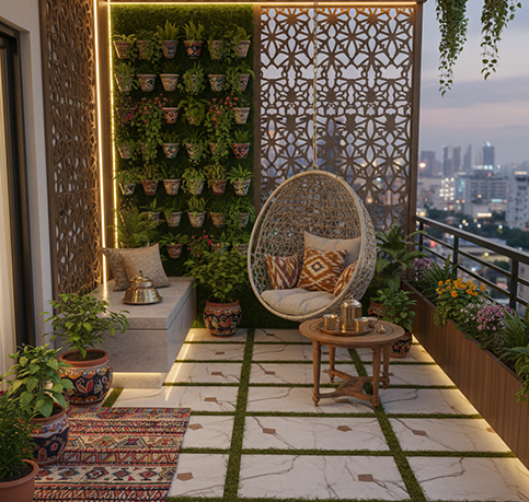 1 bhk balcony design in bangalore