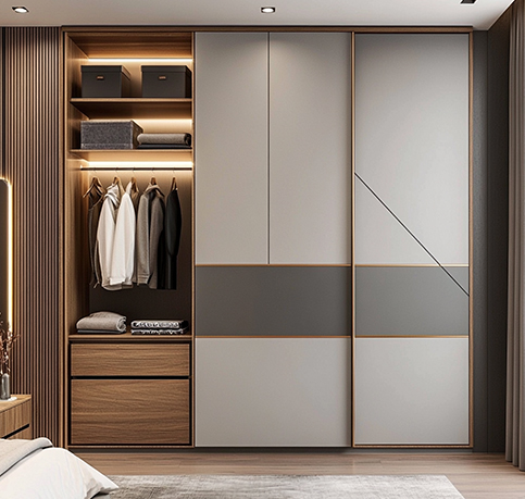 1bhk Wardrobe design in bangalore