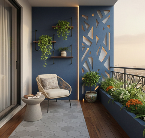 2 bhk Balcony Designs in bangalore