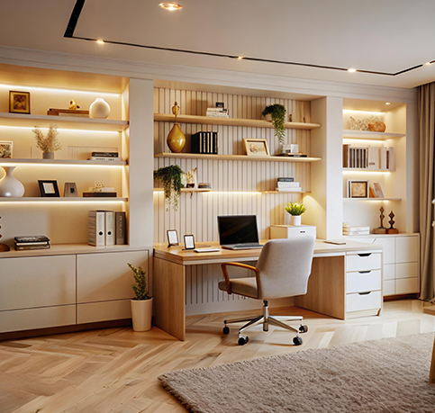 2 bhk Home Office Interior Design in bangalore