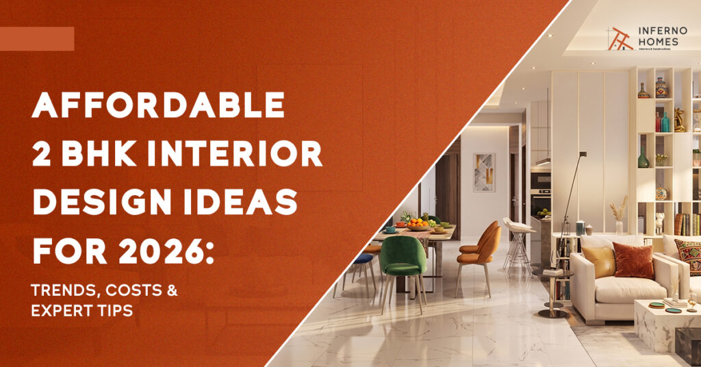 Affordable 2 BHK Interior Design Ideas for 2026 Trends, Costs & Expert Tips