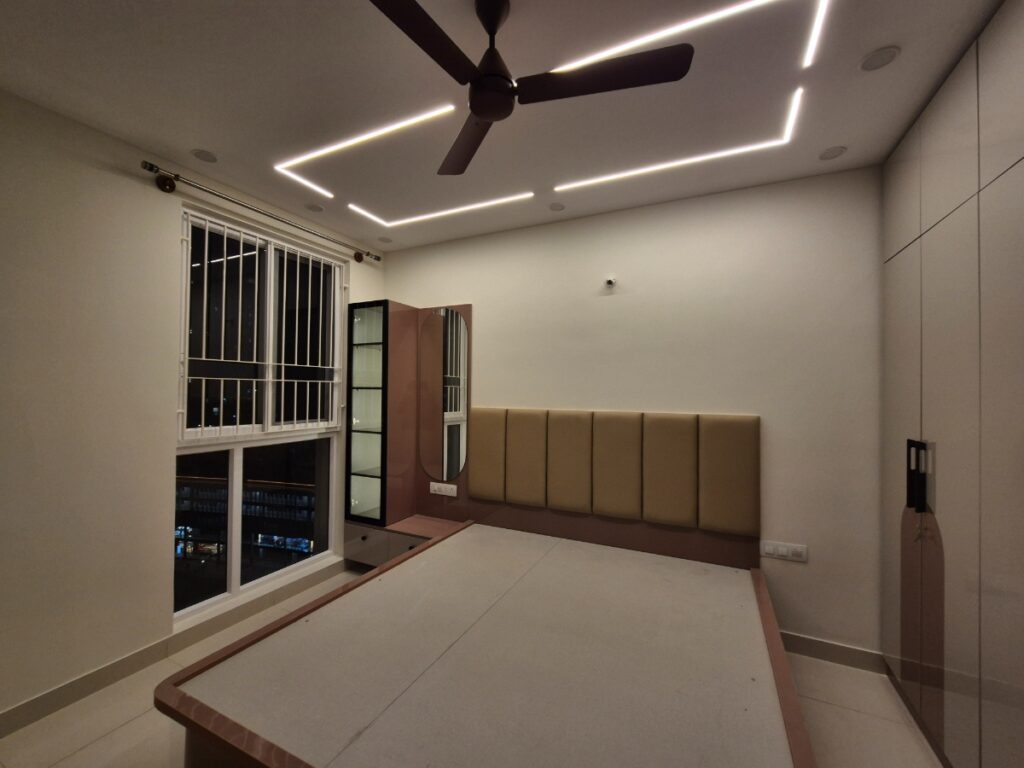 bedroom design with bed